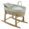 COUFFIN MATELASSE+P.BERCEAU NA ARDI VERT/NATURAL 39x80x61 CM