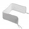 COT BUMPER DOCO 135x22x3 CM HOUSE BLUE