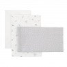 JEU 3 PCS.PARURE DE LIT 70x140x1 CM ARDI GRIS