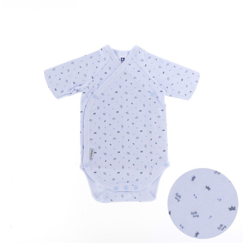 BODY SHORT SLEEVE CROSSED I. 442,1 BLUE