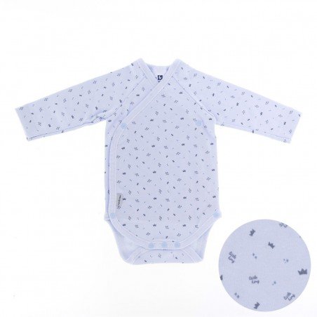 BODY L.SLEEVE CROSSED 442,1 BLUE