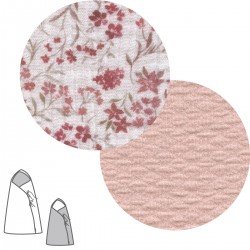 SACCO NANNA PER PASSEG.REVERS. LINEN ROSA 40x80x5 CM