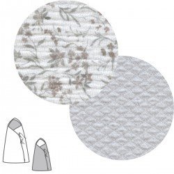SACO CAPAZO CRUZADO REVERS. LINEN GRIS 40x80x5 CM