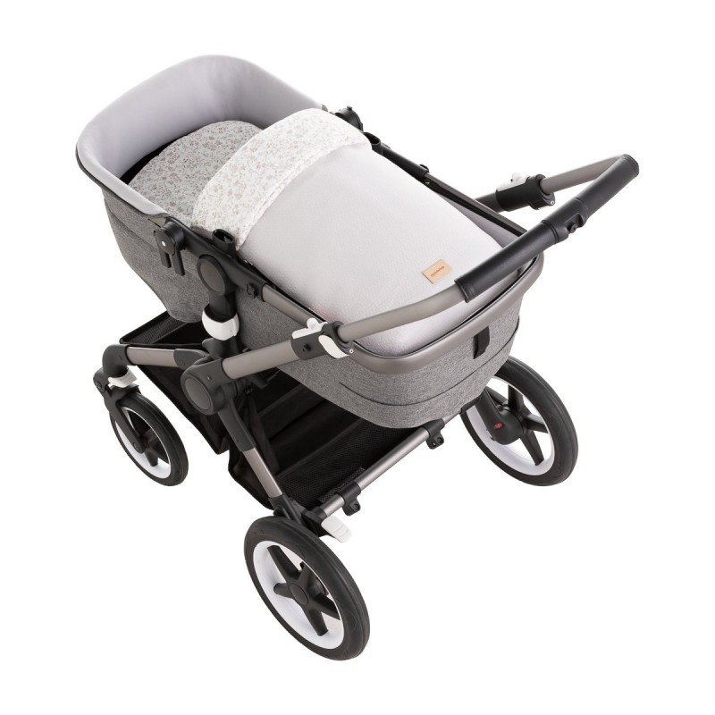 SACO CAPAZO + COLCHONETA LINEN GRIS 35x80x6 CM