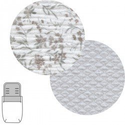 SACO CAPAZO + COLCHONETA LINEN GRIS 35x80x6 CM