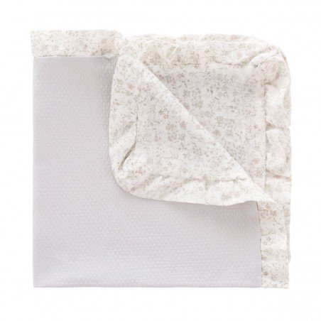 COUVERTURE RÉVERSIBLE 65x65x1 CM LINEN GRIS