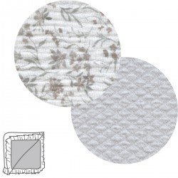 COUVERTURE RÉVERSIBLE 65x65x1 CM LINEN GRIS