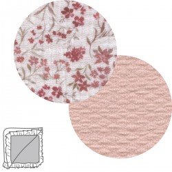 COUVERTURE RÉVERSIBLE 65x65x1 CM LINEN ROSE