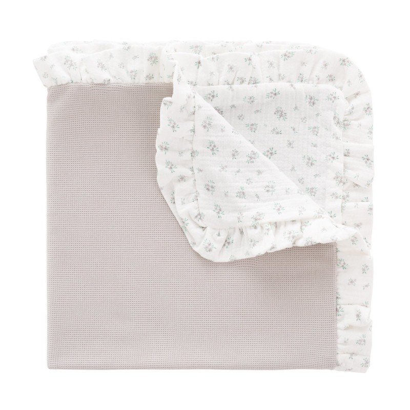 MANTA REVERSIBLE 65x65x1 CM MINI PIO GRIS