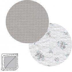 REVERSIBLE BLANKET 65x65x1 CM MINI PIO GREY