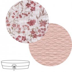 HOUSSE POUR NACELLE BUGA UNIV. LINEN ROSE 35x80x26 CM