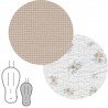COLCHONETA SILLA UNI.REV.OVAL MINI PIO BEIGE 43x88x1 CM