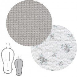 COUSSIN POUR POUSSETTE OVAL R. MINI PIO GRIS 43x88x1 CM
