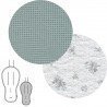 COLCHONETA SILLA UNI.REV.OVAL MINI PIO MINT 43x88x1 CM