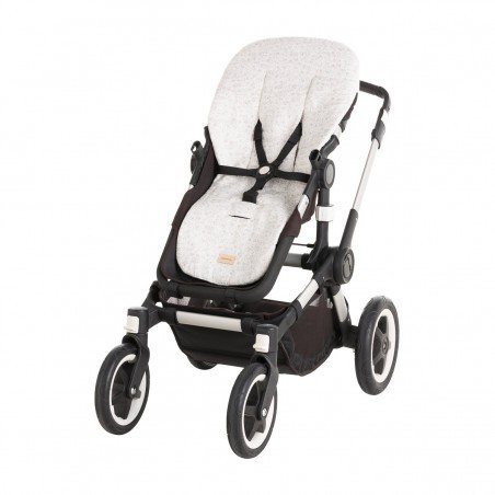 COLCHONETA SILLA UNI.REV.OVAL LINEN GRIS 43x88x1 CM
