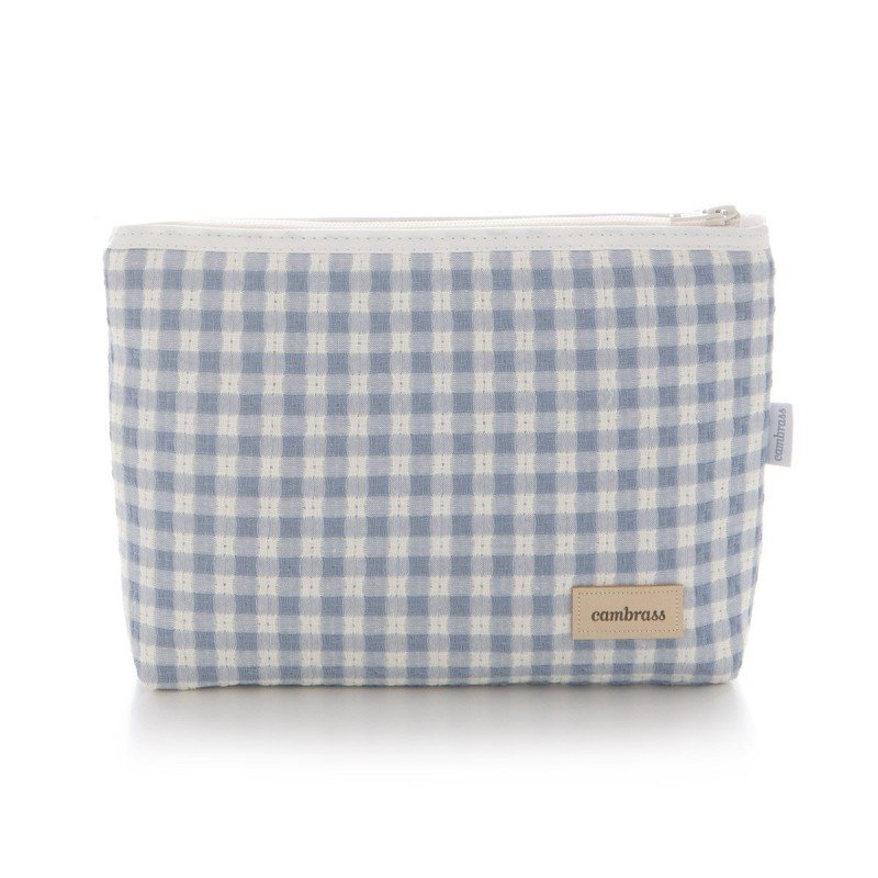 BOLSA ASEO VICKY AZUL 6x28x20 CM
