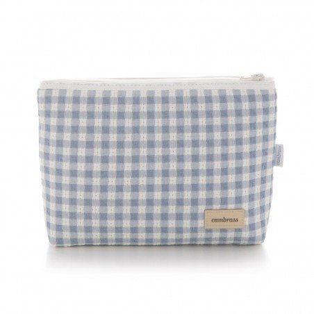 BOLSA ASEO VICKY AZUL 6x28x20 CM