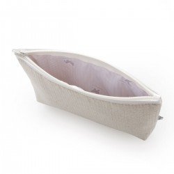 TROUSSE DE TOILETTE NATURALE BEIGE 6x28x20 CM