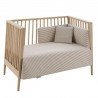 SET 2 PCS. QUILT COVER COT 60 DERBY BEIGE 100x140x3 CM