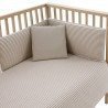 SET 2 PCS. QUILT COVER COT 60 DERBY BEIGE 100x140x3 CM