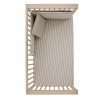 SET 2 PCS. QUILT COVER COT 60 DERBY BEIGE 100x140x3 CM