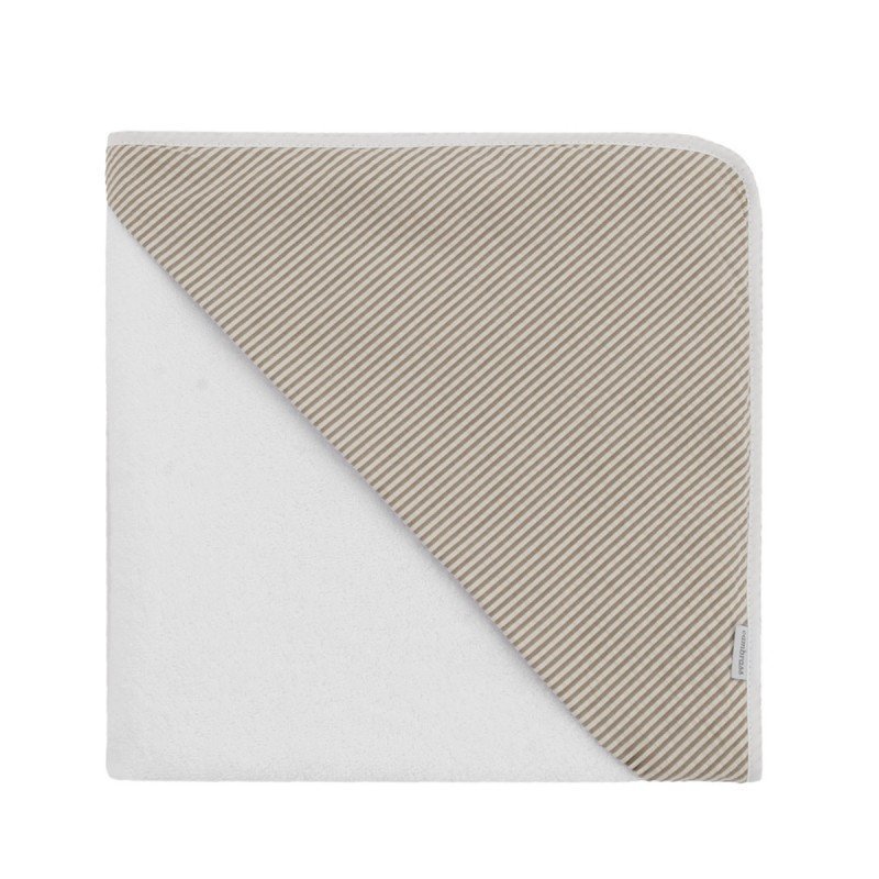SERVIETTE DE BAIN A CAPUCHE 100x100x1 CM DERBY BEIGE