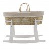 CESTONE PALMA FODERATO+PORTA B DERBY BEIGE/BIANCO 39x80x61 CM