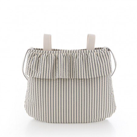 BOLSO MATERNAL BOHO DERBY GRIS 3.5x41x38.5 CM