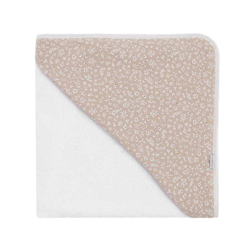 SERVIETTE DE BAIN A CAPUCHE 100x100x1 CM RUSTIC ROSE