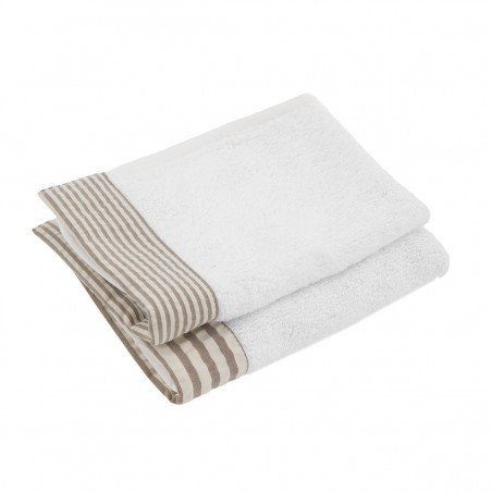 SET 2 TOWEL DERBY BEIGE 25x35x1 CM