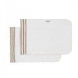 JUEGO 2 TOALLAS DERBY BEIGE 25x35x1 CM