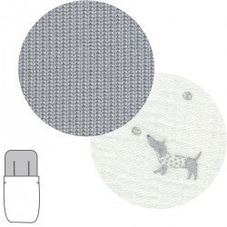 CHANCELIÈRE POUSSETTE TOKYO PUPPY GRIS 43x92x5 CM