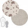 COLCHONETA SILLA UNI.REV.OVAL NATURALE MARRON 43x88x1 CM
