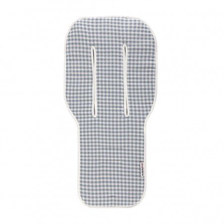 COLCHONETA SILLA UNI.REV.OVAL VICKY AZUL 43x88x1 CM