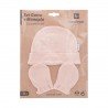 BONNET ET MOUFFLES .. LISO BLUSH