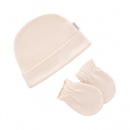 BONNET ET MOUFFLES .. LISO IVORY