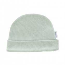 GORRO Y MANOPLAS .. LISO SAGE