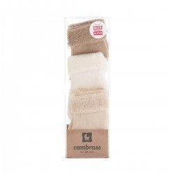COMPLETO 3 CALZINE LISO BEIGE