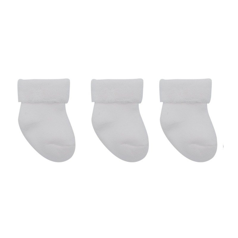 COFFRET 3 CHAUSETTES BEBE LISO BLANC T.000 (17 - 18)