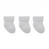 COFFRET 3 CHAUSETTES BEBE LISO BLANC T.000 (17 - 18)