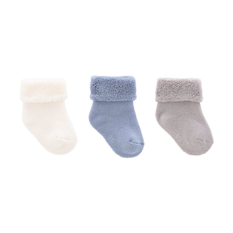 COMPLETO 3 CALZINE LISO BLUE T.0000 (15 - 16)