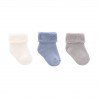 COMPLETO 3 CALZINE LISO BLUE T.0000 (15 - 16)