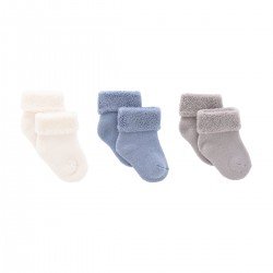 COFFRET 3 CHAUSETTES BEBE LISO BLUE T.0000 (15 -16)