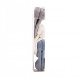 COMPLETO 3 CALZINE LISO BLUE T.0000 (15 - 16)
