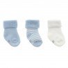 COFFRET 3 CHAUSETTES BEBE LISO BLEU T.000 (17 - 18)