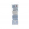 COFFRET 3 CHAUSETTES BEBE LISO BLEU T.000 (17 - 18)