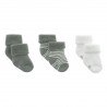 COFFRET 3 CHAUSETTES BEBE LISO GRIS T.000 (17 - 18)