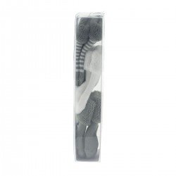 COFFRET 3 CHAUSETTES BEBE LISO GRIS T.000 (17 - 18)