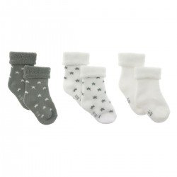 COFFRET 3 CHAUSETTES BEBE STAR GRIS T.0000 (15 -16)