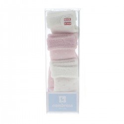 COMPLETO 3 CALZINE MOTAS ROSA T.000 ( 17 - 18)